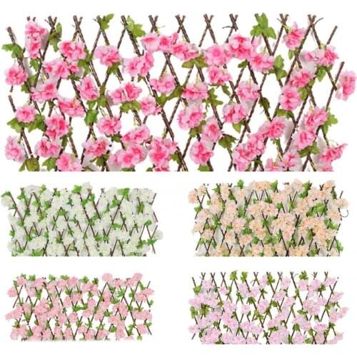 Artificial flower privacy fence roll wall landscape fence privacy fence screen outdoor garden backyard balcony fence privacy