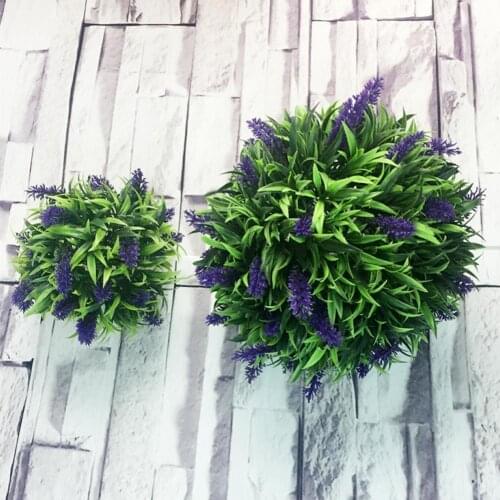 20/25cm Artificial Plastic Lavender Flower Ball Garden Wedding Ceremony Decor