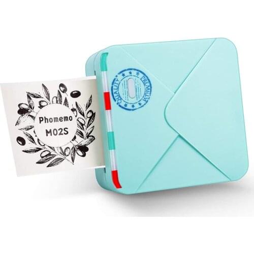 Phomemo M02S Pocket Printer, 300 dpi HD Bluetooth Thermal Photo Printer Compatible with iOS and Android, for Photo Printing