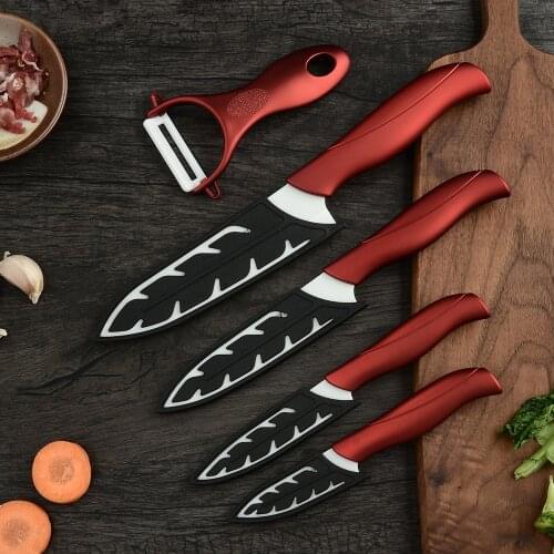 Ceramic Knife 6 5 4 3 inch Kitchen Chef Knives Zirconia Black Blade Utility Slicing Paring Fruit Vegetable Meat Cutter Tool