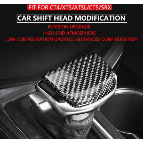 Aircraft Shift Head For Cadillac CT4 CTS XTS SRX ATSL Modified Shift In Gear Replace Carbon Fiber Gear Lever