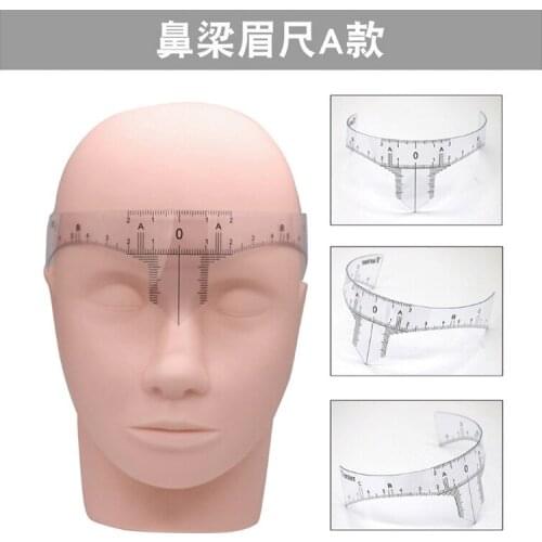 Reusable Semi Permanent Eyebrow Ruler Eye Brow Measure Tool Eyebrow Guide Ruler Microblading Stencil Makeup Tools
