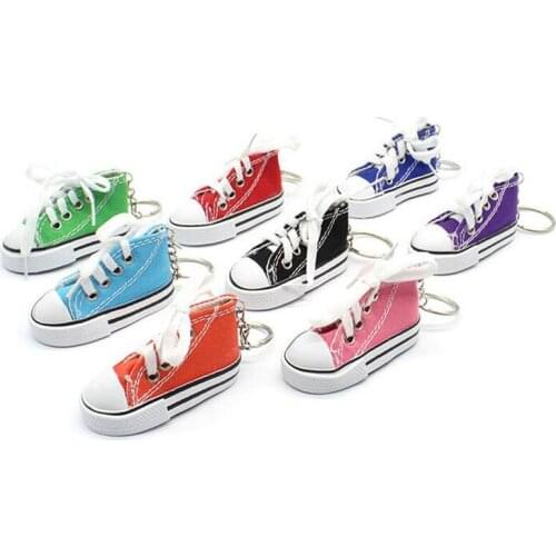 Fashion Key Ring Car Key Chains Lady Bag Ornaments Creative New Charm Ornaments keychain Mini Canvas Shoes Design Keychians