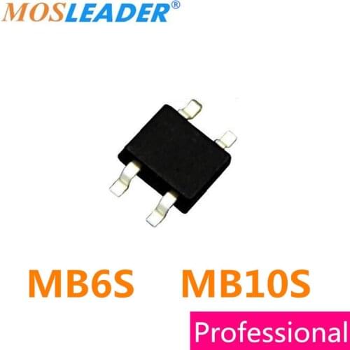 Mosleader MB6S MB10S SOP4 3000PCS 0.5A 500mA 600V 1KV 1000V Made in China High quality