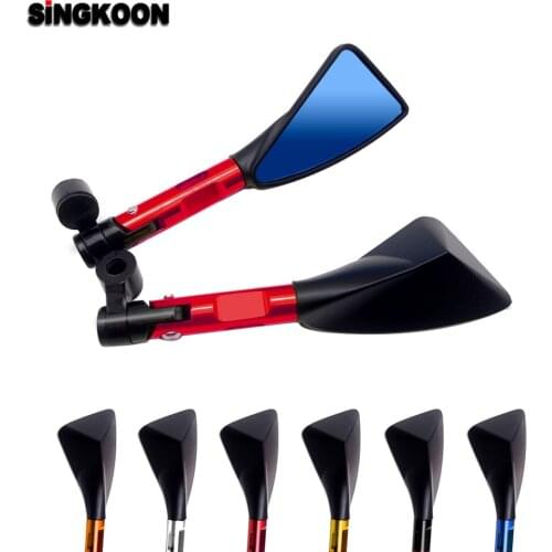 Motorcycle Accessories 8 10mm Motorcycle Mirror RearView Mirrors Blue Glass FOR aprilia rs 125 benelli trk502 tnt Suzuki ltz400