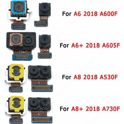 Original Front Back Camera For Samsung Galaxy A8 A6 Plus 2018 A600 A605 A530 A730 Frontal Backside Rear Selfie Camera Module