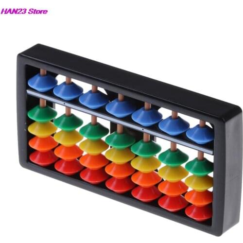 Plastic 7 Digits Chinese Abacus Toys Abacus Arithmetic Soroban Kids Maths Educational Toys For Children Student Kindergarten