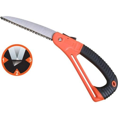 7 Inch Portable Folding Hand Saw Manganese Steel Household Anti-skip Saw for Sawing, Trimming, Gardening, Pruning & Cutting Wood