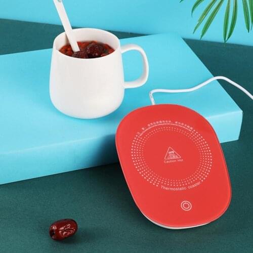 USB Powered Thermostatic Gravity Sensor Coaster Warmer Heating Cup Holder Mat