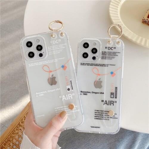 Street brand sports shoes sneakers holder wrist bracket soft phone case for iphone 12 mini 11 Pro 7 8 plus X XS XR Max cover