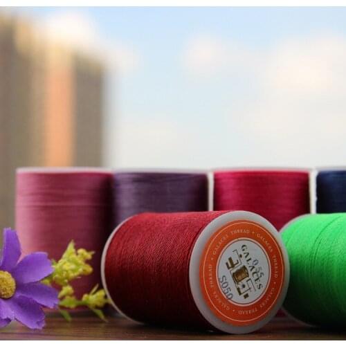 Waxed Thread - 0.55mm 120m Wax String Cord Sewing Craft Tool Portable for DIY Handicraft Leather Products Beading Hand Stitching