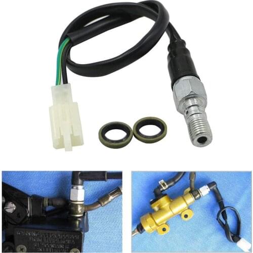 Hydraulic Brake Pressure Light Switch 10x1.25mm Banjo Bolt Singal Bleed For Honda Ducati Kawasaki Suzuki Triumph Yamaha Aprilia