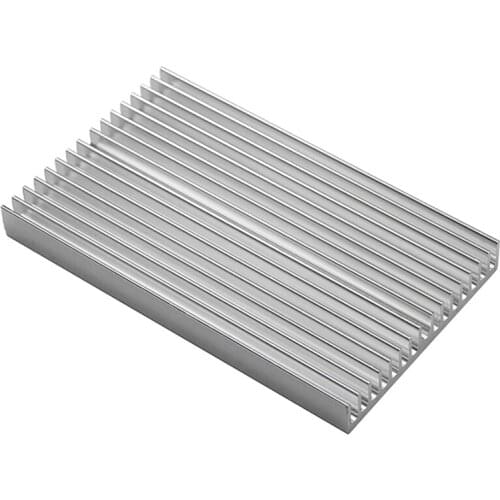 High-Power Aluminum Alloy Heat Sink Profile Electronic Heat Sink 100X60X10mm Aluminum PCB Heat Sink Silver