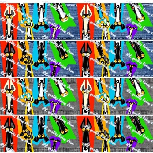 16-75MM Denim Pattern Greyhound Printed Grosgrain Ribbon 50 Yards/Roll Tape Clothing Bakery Gift Wrapping Accessory Hairbow Head