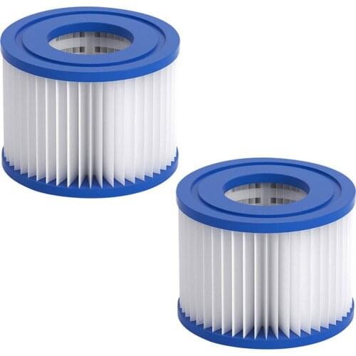 2PCS Pool Pump Filter Cartridges Replacement Compatible with Bestway Type VII Inflatable Pools SPA Accessories