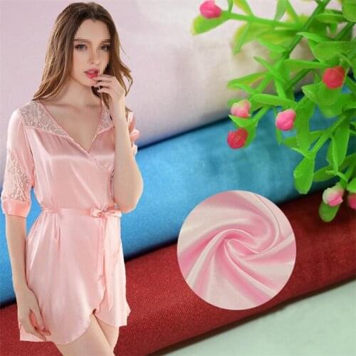 2017 Fashion Polyester Spandex Light Green Color Lycra Satin Fabric