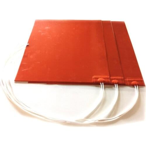 24V 500W 500*500*1.5mm Heat Bed for 3d printer 1000mm lead wire come out from corner of 1 side
