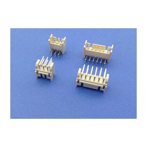 50PCS/Lot double Round PHD2.0 2mm Right Angle PHD-2* 3p 4p 5p 6p 7p 8p 10p