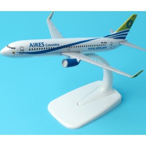 16cm Colombia Boeing 737-800 Plane Model Alloy Aviation Model Avianca Aircraft B737 Airplane Model Stand AirCraft 1:250