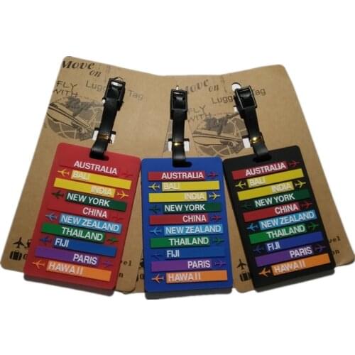 Japan Series No Face Man Luggage Tags PVC Tavel Accessories Cartoon Boarding Identification Baggage Labels