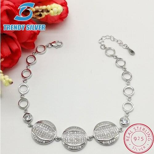 925 sterling silver with cz zirconia braceles bracelet for woman gifts for women femme jewelry jewellery luxury fashion love