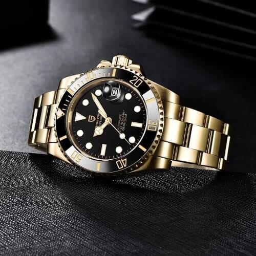 PAGANI DESIGN 40mm Men Mechanical Watches Sapphire Glass Waterproof Automatic Watch Top Brand Stainless Steel Business Men Watch