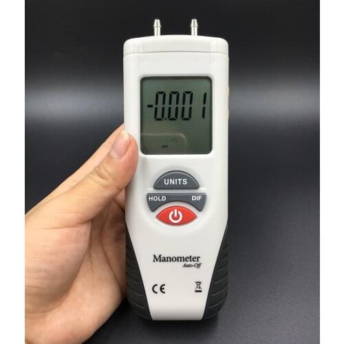 HT-1890 Digital Manometer Air Pressure Meter air pressure Differential Gauge High performance LCD 55H2O to +55H2O Data Hold