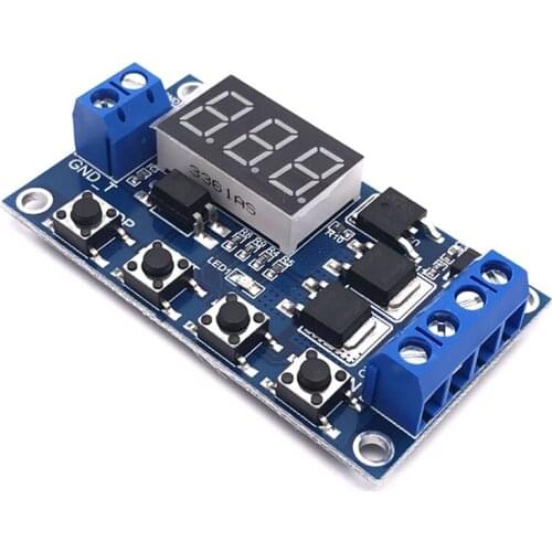 Trigger Cycle Timer Delay Switch 12 24V Circuit Board MOS Tube Control Module AUG889