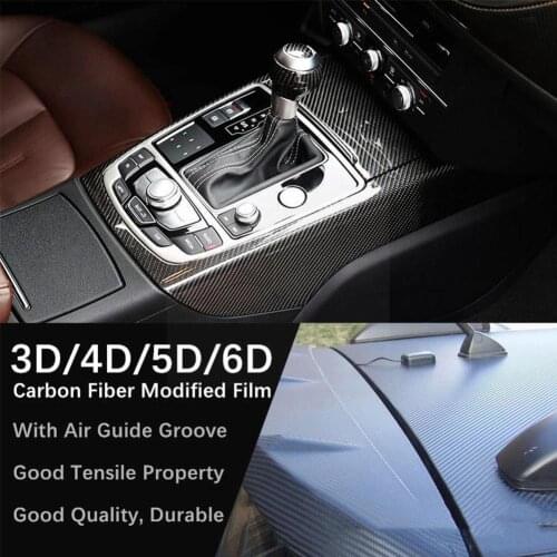Car carbon fiber sticker carbon fiber film matt black carbon change fiber car 3d 6d film color 5d blue purple fil modified A6U3