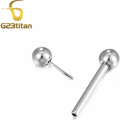 G23titan Plus in Style Barbell 16G Titanium Piercing Body Jewelry Nipple Rings Ear Tragus Piercings Stud Cartilage Earrings
