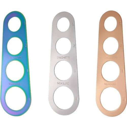 Stainless Steel Spaghetti Measurer Pasta Measure Cook Kitchen Utensil Tools Noodle 4 Hole Measuring Portion Control