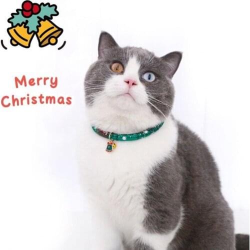 Wear-resistant Soft Fashion Cat Necklace Loop with Bell Cats Supplies