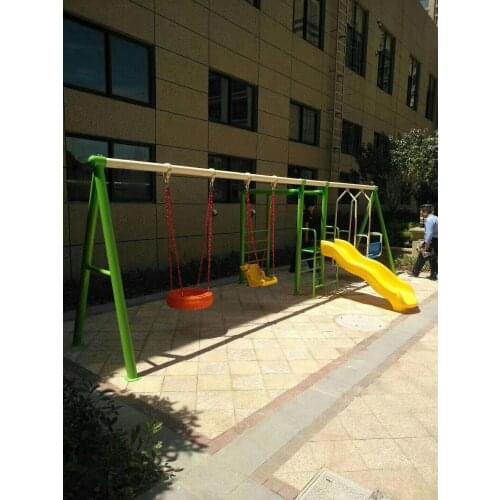Outdoor baby swing chair playground childrens plastic slide garden toys seat kids monkey bars set children child swing nest Q90