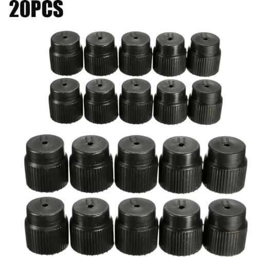 20Pcs/Set Air Conditioning Service AC System Charging Port R134a 13mm & 16mm Caps Car Charging Port AC System Caps Accessories
