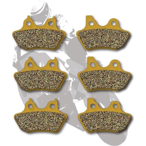 Motorcycle Disc Front + Rear Brake Pads For HARLEY FXDX/FXDXI 1450 Super Glide Sport 2005-2006 FLHR 1584 Road King 2007