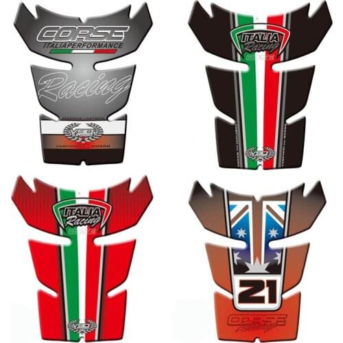 Motorcycle Stickers Fuel Tank Sticker Fishbone Protective Decals For Ducati 848 1098 1198 3D Tank Pad