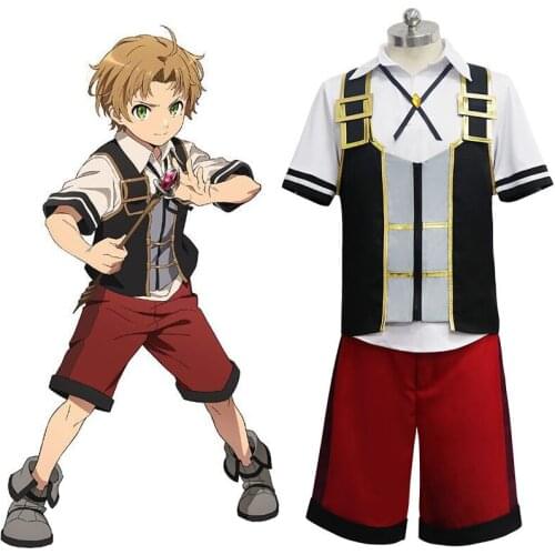 Mushoku Tensei Jobless Reincarnation Cosplay Roxy Migurdia Rudeus Eris Sylphiette Greyrat Uniform Costume Halloween Party Suit