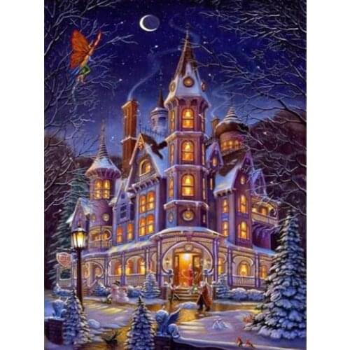 TOUOILP square full Diamond painting Silent Night Full Drill 5D Diamond Painting