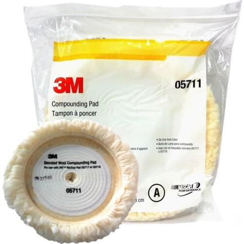 Genuine 3M 05711 22.8cm car wool polishing kit Auto Car Wash Sponge Detailing Cleaning Pad Buffer Felt Bonnet automotive polish