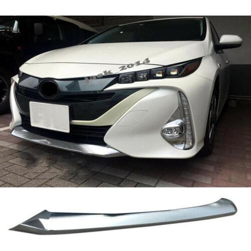 Front Bumper Lip Strip Cover Trim 1pc Fit for Toyota Prius Prime / PHV 2017-2018