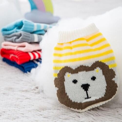 Spring and Autumn New Cute Pet Sweater Cat Dog Teddy Small Dog Hot Selling Cross-Border Warm Christmas Cat Clothing