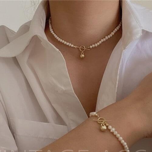 Charm Pearl Choker 100% Natural Freshwater Pearl Choker Necklaces for Women Fine Necklace