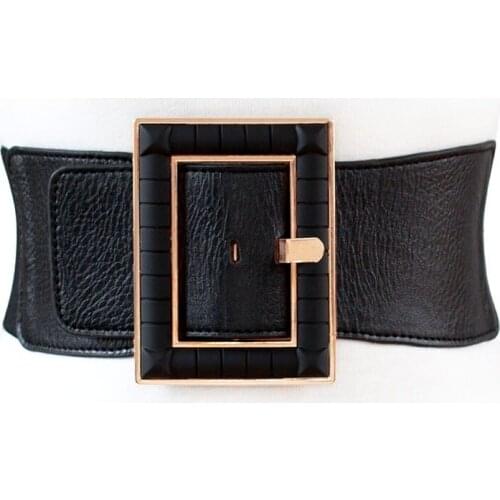 European and American retro girdle super wide belt Ladies wear dress coats decorative belt fashion accessories