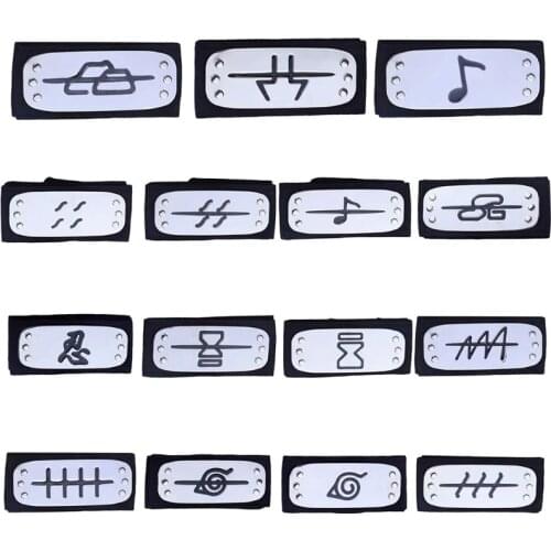 Anime Naruto Figure Cosplay Headband Uzumaki Uchiha Uchiha Sasuke Hyuga Hinata Kakashi Action Figurs Forehead Toys Naruto Model
