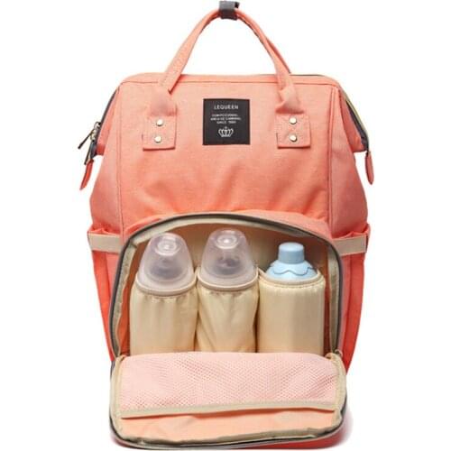 Lequeen Mummy Maternity Diaper Bag Large Capacity Infant Baby Travel Backpack Nipple Nursing Bag for Baby Care