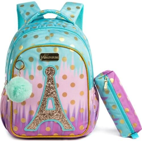 2021 School Bag Backpack for Kids Backpacks for School Teenagers Girls Sequin Tower School Bags for Girls Girls School Supplies