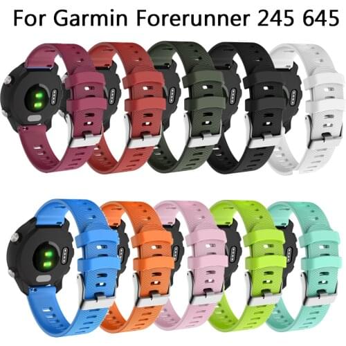 Smart Watch band for Garmin Forerunner 245 245M Vivoactive 3 soft silicone Breathable Wrist bands for Forerunner 645 Watchband
