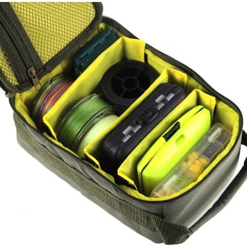4 -Layers Large Capacity Fishing Tackle Bag Outdoor Multiple Use Oxford Cloth Fishing Line Reel Lure Hook Storage Handbag