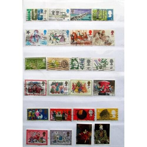 UK 300 Pieces Good Condition Used With Post Mark No Repeat Postage Stamps For Collecting