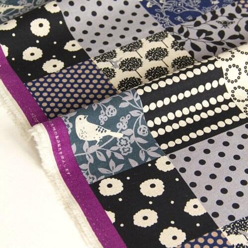 Half-Meter Japanese Cotton Linen Fabric Quilting Fabric Echino By Etsuko furuya Story B